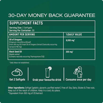 Resilia Oil Of Oregano Softgels
